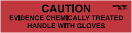 "Caution" Chemically Treated Labels, 4" x 1" (EIL13R)